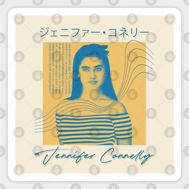 Jennifer Connelly   • Retro Aesthetic Design Magnet by unknown_pleasures